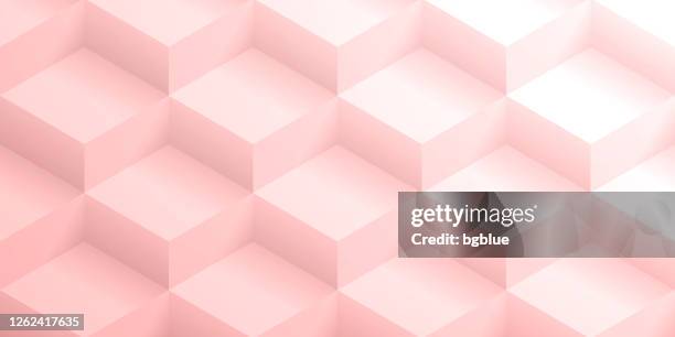 abstract pink background - geometric texture - stacking boxes stock illustrations