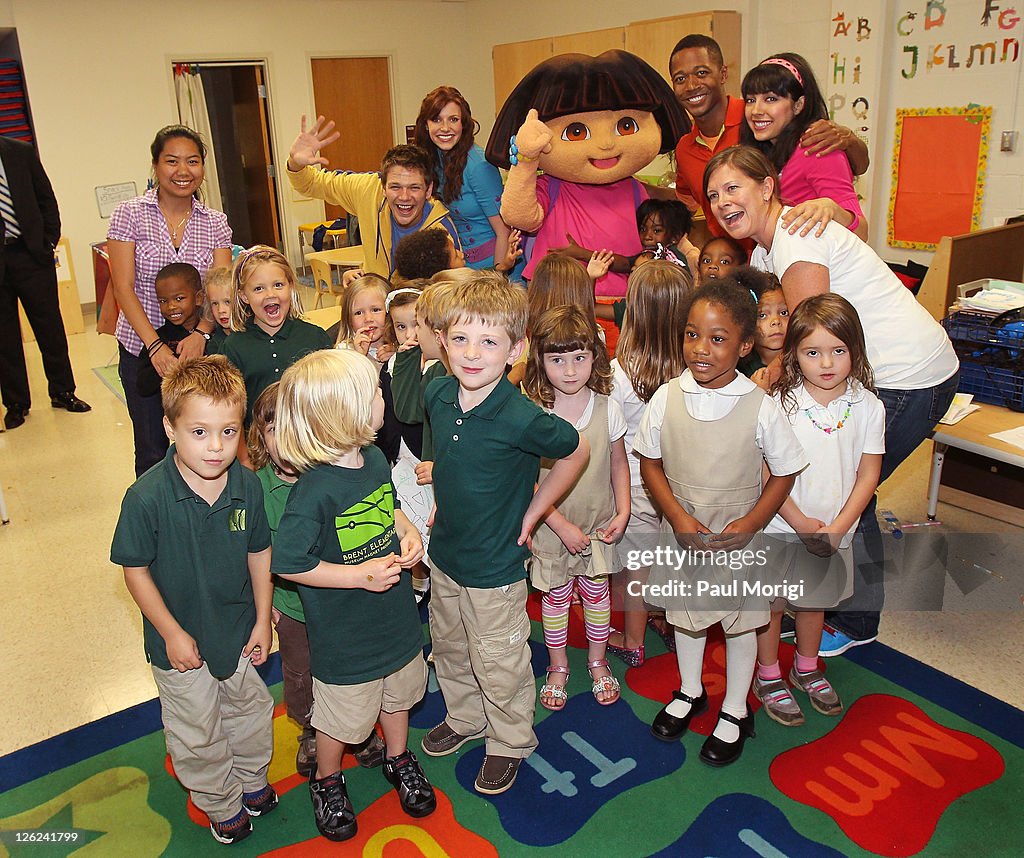 Nickelodeon's The Fresh Beat Band and Dora the Explorer visit Brent