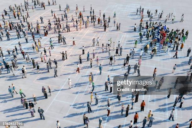 group of people from above - overhead view walking stock pictures, royalty-free photos & images