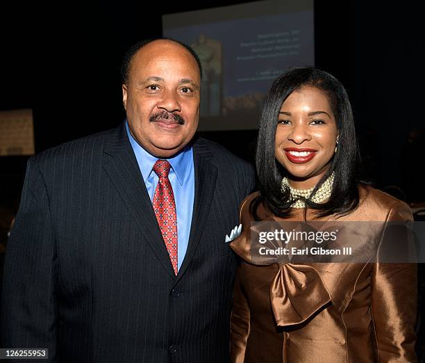 Martin Luther King III and his wife Andrea Waters King attend the Congressional Black Caucus Foundation's 41st annual legislative conference on...