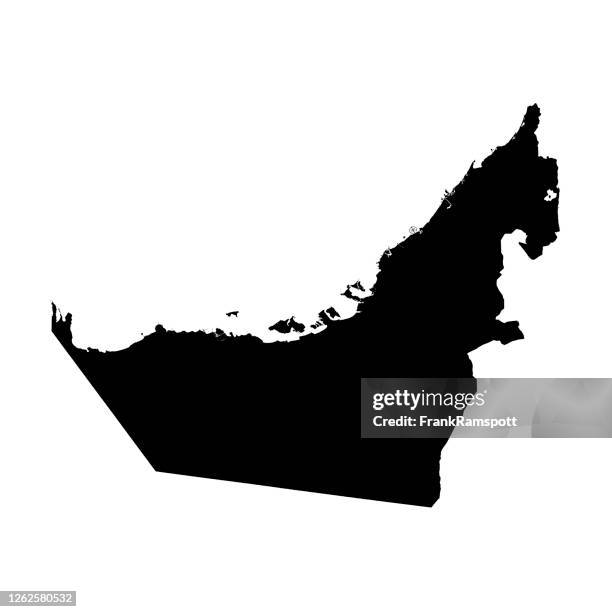 united arab emirates topographic map alpha channel - aerial desert stock illustrations