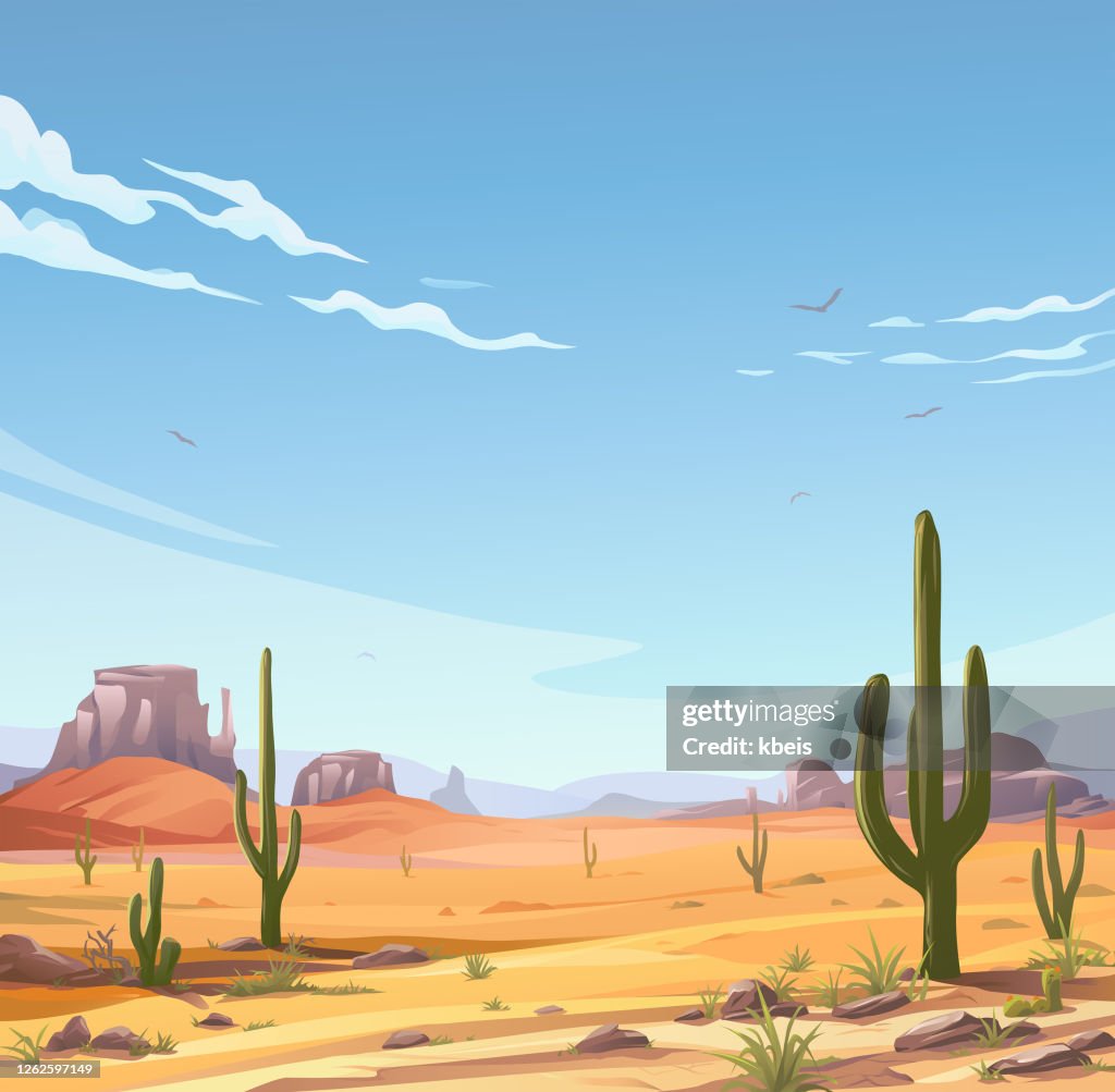 Idyllische Wüstenszene