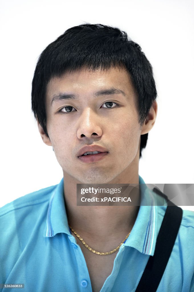 A portrait of a young modern Chinese man