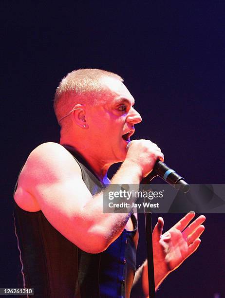 Andy Bell of Erasure performs in concert at ACL Live on September 23, 2011 in Austin, Texas.