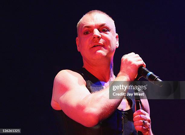 Andy Bell of Erasure performs in concert at ACL Live on September 23, 2011 in Austin, Texas.