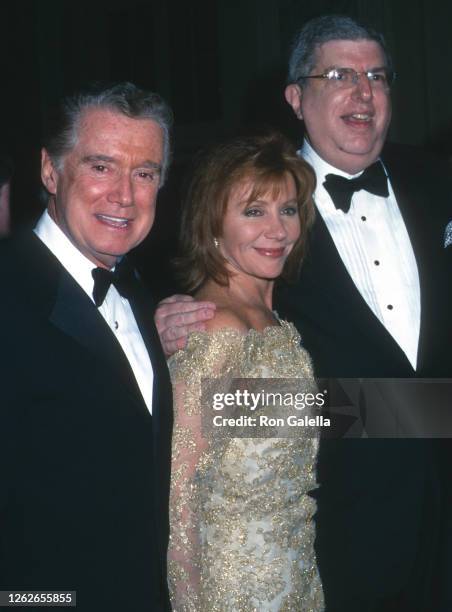 Regis Philbin, Joy Philbin and Marvin Hamlisch attend "Sweet Smell Of Success" Performance Party at the Waldorf Astoria Hotel in New York City on...