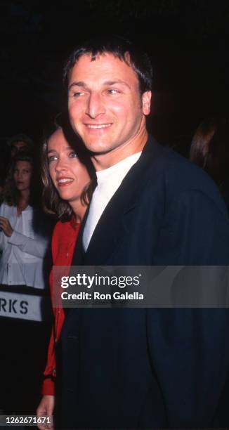 Michael Gelman and Laurie Gelman attend "Phenomenon" Premiere at the East Hampton Cinema in East Hampton, New York on June 22, 1996.