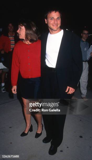 Michael Gelman and Laurie Gelman attend "Phenomenon" Premiere at the East Hampton Cinema in East Hampton, New York on June 22, 1996.