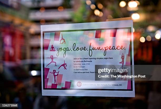 Lululemon Athletica, a yoga clothing store, reopens after the death of worker 30-year-old Jayna T. Murray, of Arlington, last March in Bethesda,...