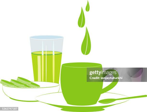 tea time, - ayurveda stock illustrations