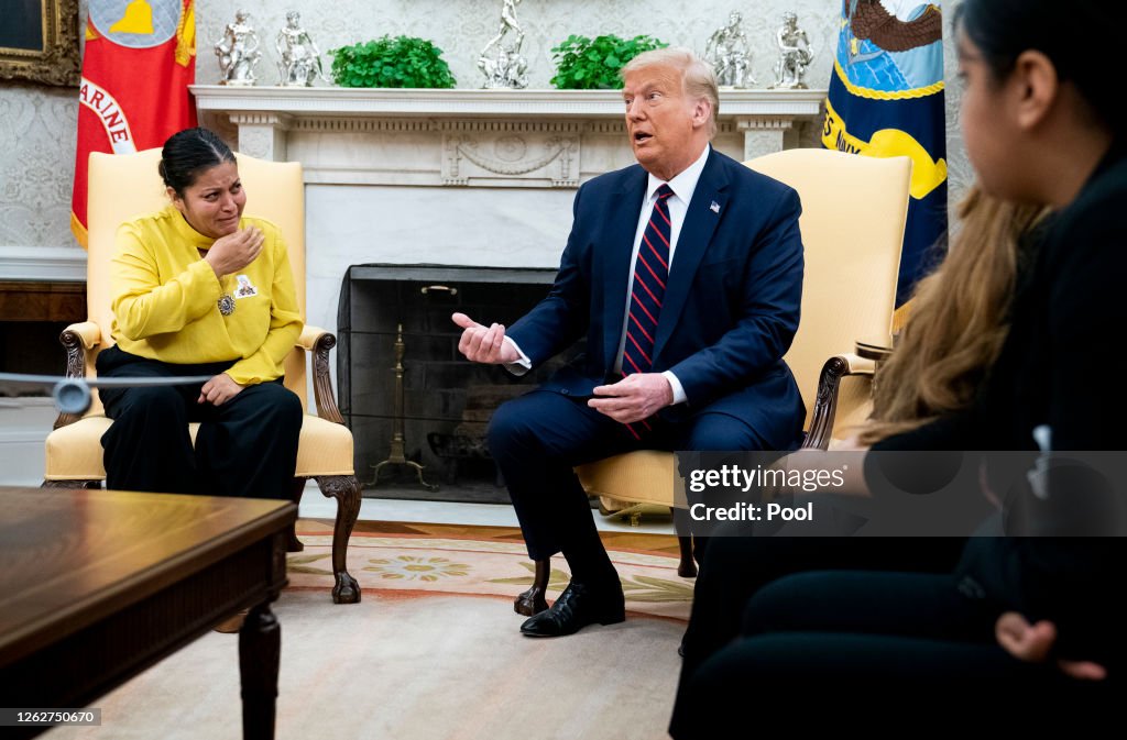 President Trump Meets With Family Of Murdered Soldier Vanessa Guillen