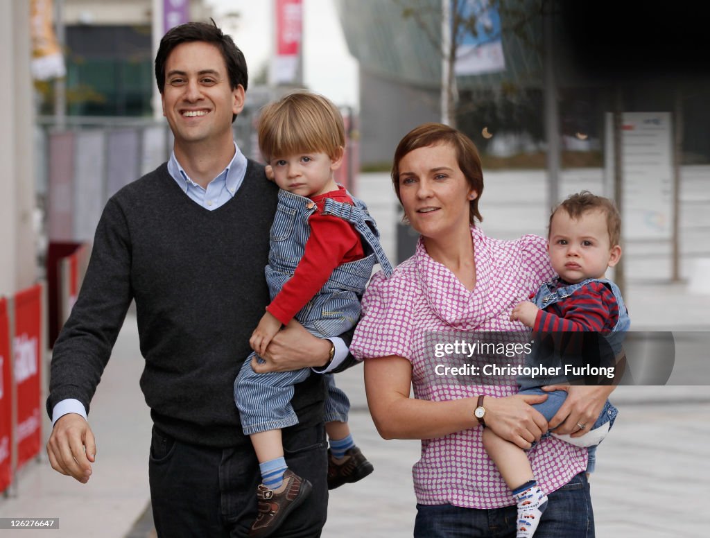 Labour Leader Ed Miliband Arrives For Party Conference