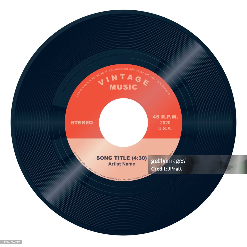 45 Rpm Vector 45 Vinyl Record High-Res Vector Graphic - Getty Images