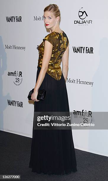 Eva Riccobono attends amfAR MILANO 2011 at La Permanente on September 23, 2011 in Milan, Italy.