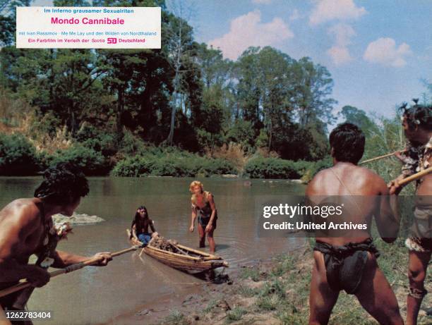 Kino. Film still from Italian horror movie "Il Paese del sesso selvaggio", aka: Mondo Cannibale, Italien Regie: Umberto Lenzi, Darsteller: Me Me Lai,...