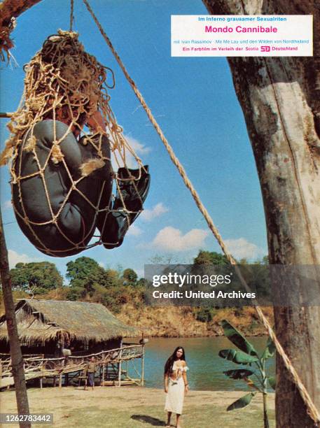 Kino. Film still from Italian horror movie "Il Paese del sesso selvaggio", aka: Mondo Cannibale, Italien Regie: Umberto Lenzi, Darsteller: Ivan...