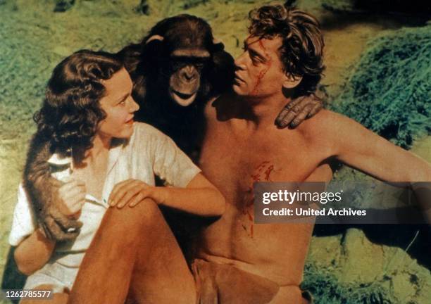 Kino. Tarzan The Ape Man, aka: Tarzan der Affenmensch, USA Regie: W. S. Van Dyke, Darsteller: Johnny Weissmüller, Maureen O'Sullivan.