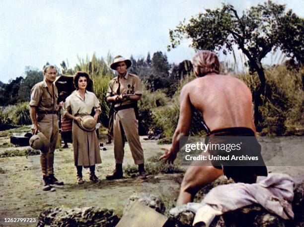 Kino. Tarzan, der Herr des Urwalds, USA Regie: Joseph M. Newman, ROBERT DOUGLAS, JOANNA BARNES, CESARE DANOVA, DENNIS MILLER.