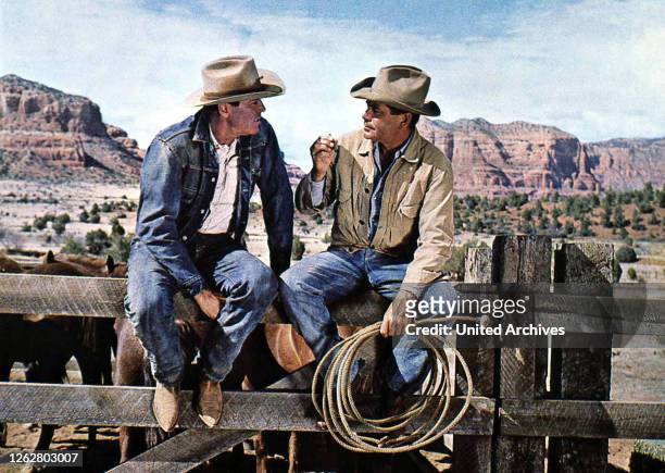 Kino. Nebraska aka. The Rounders, USA, 1965 Regie: Burt Kennedy Darsteller: Glenn Ford, Henry Fonda, Sue Ane Langdon.