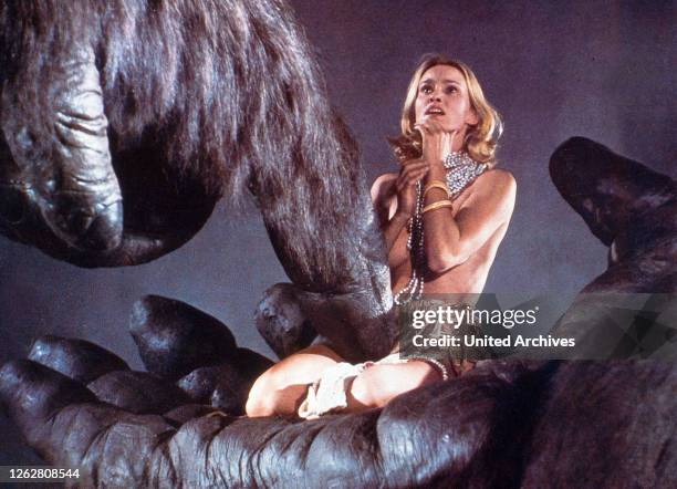 Kino. King Kong, USA Regie: John Guillermin, Darsteller: Jessica Lange.
