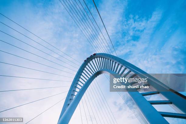 close-up of bridge structure - metal solid ストックフォトと画像
