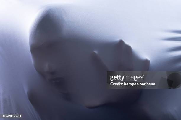 screaming ghost faces. - horror stock pictures, royalty-free photos & images