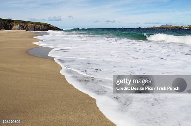 beach on blasket island off the coast of kerry in munster region - great blasket island stock pictures, royalty-free photos & images