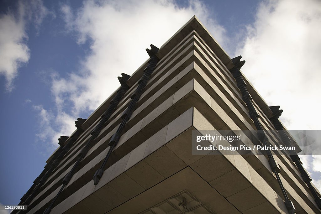 Low angle view of central bank