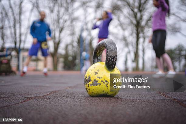 outdoor gym equipment - practicing stock pictures, royalty-free photos & images