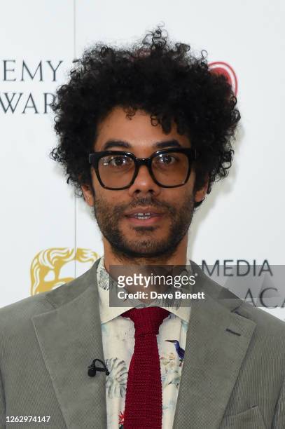 Richard Ayoade attends the Virgin Media British Academy Television Award 2020 at Television Centre on July 31, 2020 in London, England.