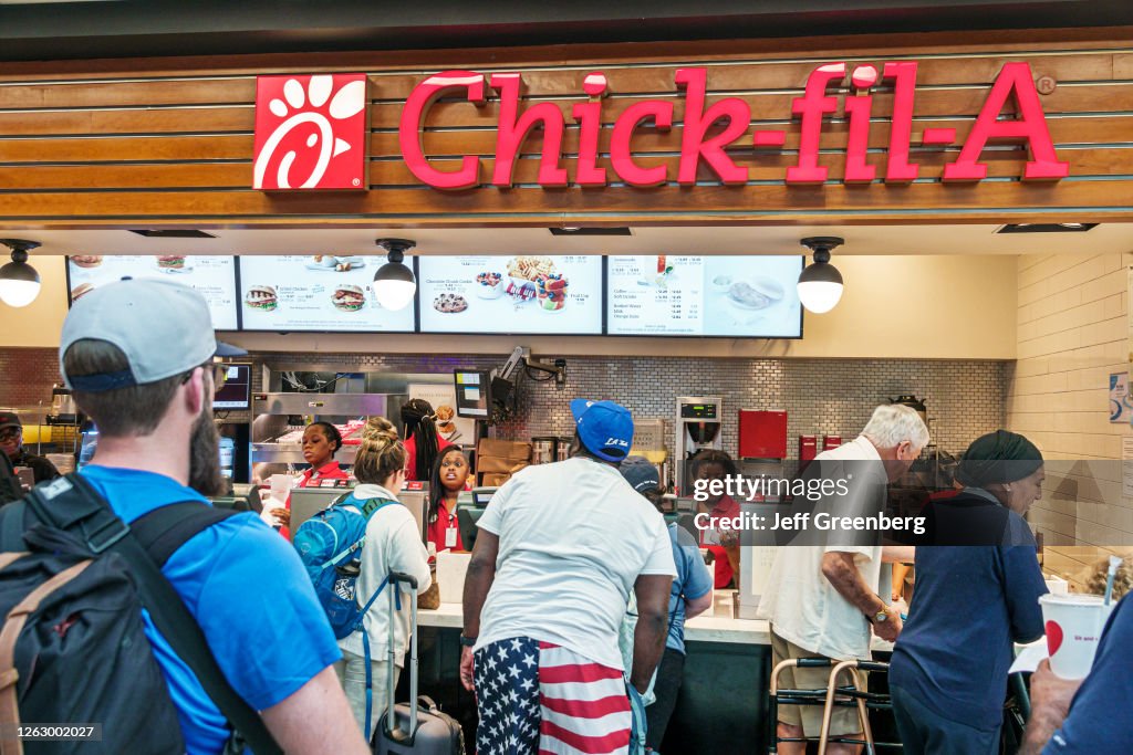 Georgia, Atlanta, Hartsfield-Jackson Atlanta International Airport, Chick-fil-A, fast food, restaurant