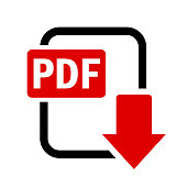 Pdf download vector icon