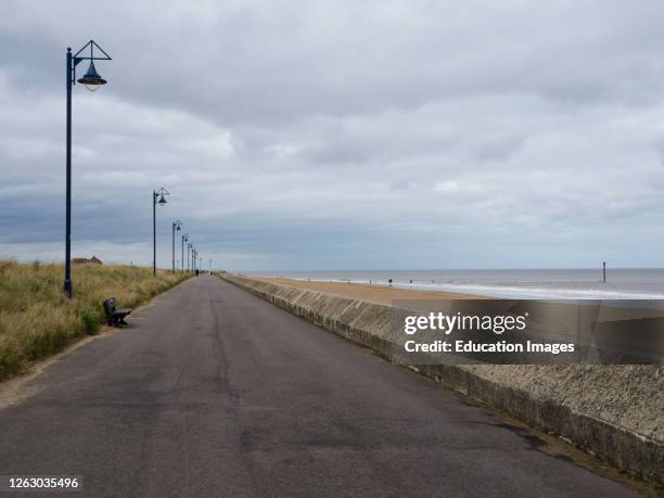 Along the promenade between Maplethorpe and Sutton on Sea, Lincolnshire, UK.