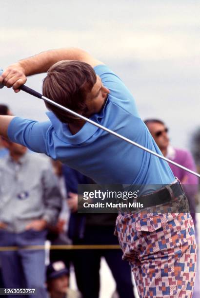 Golfer Forrest Fezler of the United States follows his shot during the 1973 Jackie Gleason Inverrary-National Airlines Classic on February 22, 1973...