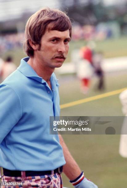 Golfer Forrest Fezler of the United States walks to the next hole during the 1973 Jackie Gleason Inverrary-National Airlines Classic on February 22,...