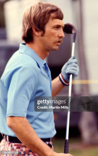 Golfer Forrest Fezler of the United States holds his club during the 1973 Jackie Gleason Inverrary-National Airlines Classic on February 22, 1973 at...