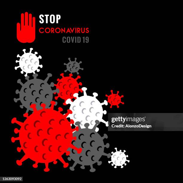 coronovirus poster. - disease vector stock illustrations