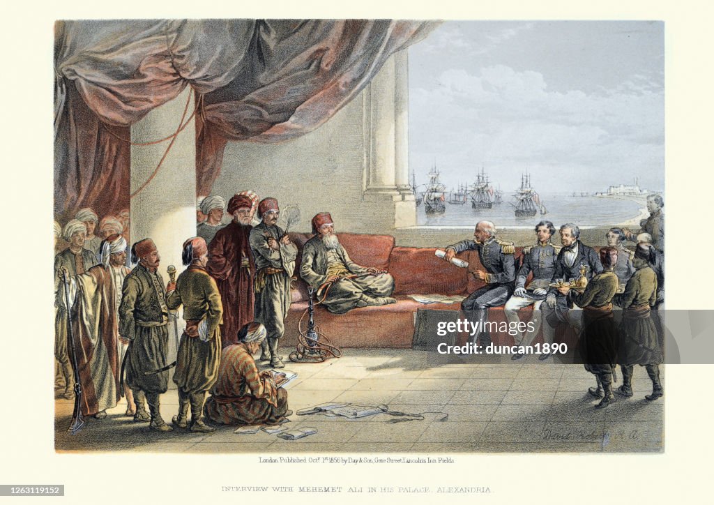 Interview with Mehmet Ali in his Palace at Alexandria