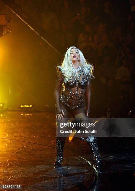 Singer Lady Gaga performs onstage at the iHeartRadio Music Festival held at the MGM Grand Garden Arena on September 24, 2011 in Las Vegas, Nevada.