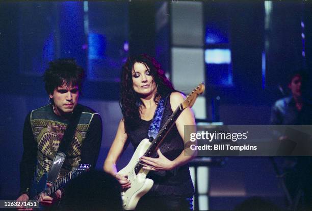 June 14: MANDATORY CREDIT Bill Tompkins/Getty Images Meridith Brooksperforming on June 14th, 2003 in Oklahoma City.