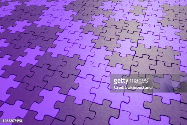 jigsaw puzzle pieces background - abstract partnership stock pictures, royalty-free photos & images