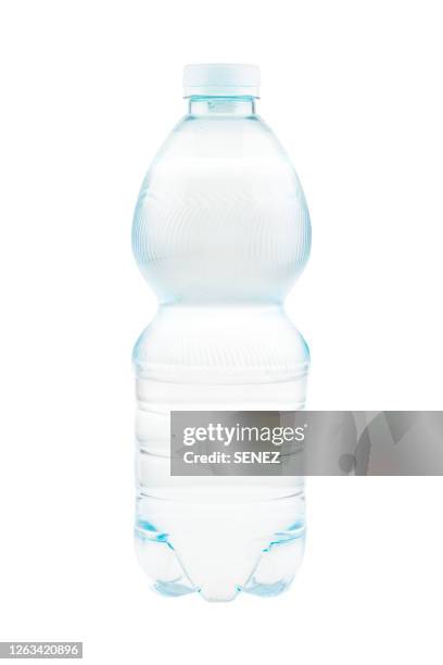 bottle of mineral water - water bottle on white stock pictures, royalty-free photos & images