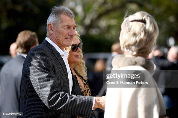 Muarry Nexted Former All Blacks rugby player Murray Mexted attends the funeral ...