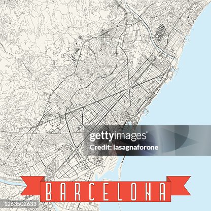 Barcelona Map Pattern Barcelona Spain Vector Map High-Res Vector Graphic - Getty Images