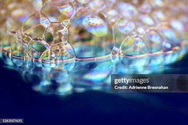 blue bubble reflections - diskmedel bildbanksfoton och bilder