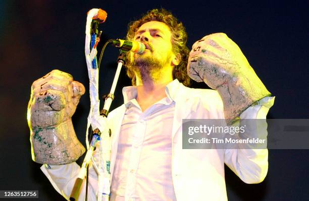 Wayne Coyne of The Flaming Lips performs during Coachella 2004 at the Empire Polo Fields on May 2, 2004 in Indio, California.