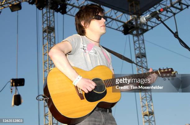 Conor Oberst of Bright Eyes performs during Coachella 2004 at the Empire Polo Fields on May 2, 2004 in Indio, California.