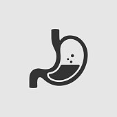 Vector Simple Stomach Digestion Icon