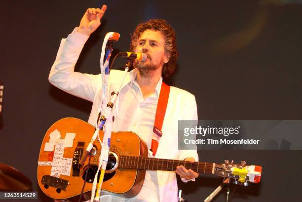 Wayne Coyne of The Flaming Lips performs during Coachella 2004 at the Empire Polo Fields on May 2, 2004 in Indio, California.