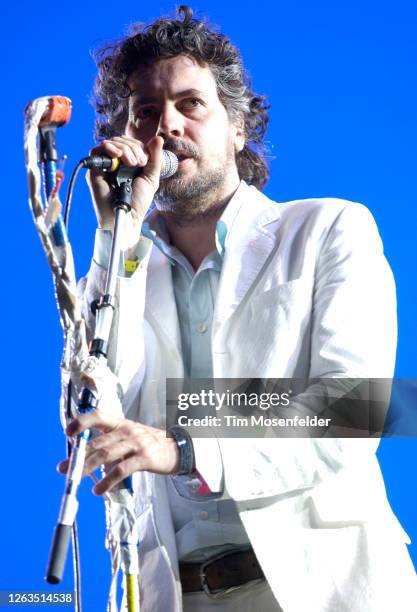 Wayne Coyne of The Flaming Lips performs during Coachella 2004 at the Empire Polo Fields on May 2, 2004 in Indio, California.